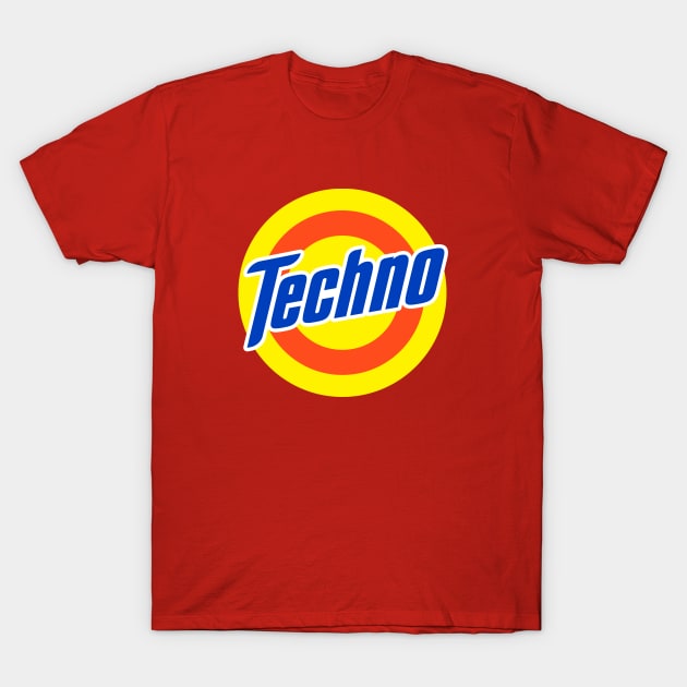 TECHNO POP ART T-Shirt by KIMIDIGI